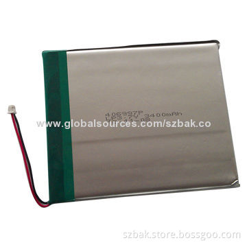 406997P 3.7V 3,400mAh Li-polymer Battery for Tablet PCs, Medical Devices, Mobile Printers